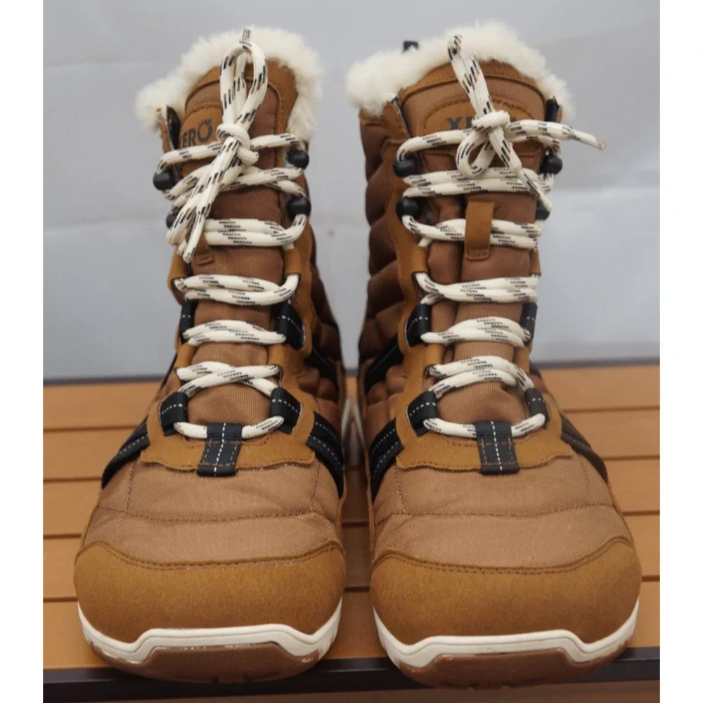 Xero Shoes Alpine Women's Waterproof Snow Boot Brown Faux Fur Lined Sz 10.5US - Picture 9 of 10